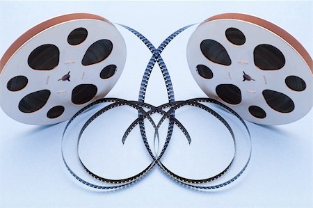 film making - Film Reels on Blue Background Stock Photo - Budget Royalty-Free & Subscription, Code: 400-04238060