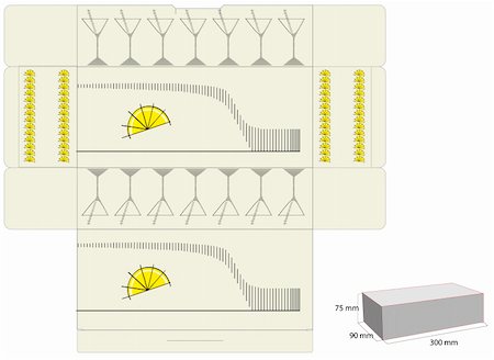 Template for box design Stock Photo - Budget Royalty-Free & Subscription, Code: 400-04238112