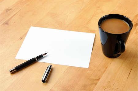 simsearch:400-04290721,k - business still life with blank empty sheet paper for copyspace Fotografie stock - Microstock e Abbonamento, Codice: 400-04238213