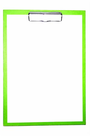 simsearch:400-04699017,k - clipboard isolated on white with empty space for text message Photographie de stock - Aubaine LD & Abonnement, Code: 400-04238234