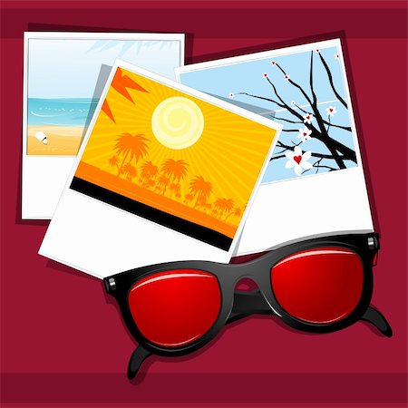 simsearch:400-05130106,k - illustration of summer eye wear with natural  pictures on white background Stock Photo - Budget Royalty-Free & Subscription, Code: 400-04238930