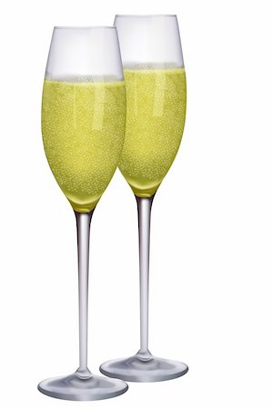 simsearch:400-05307881,k - illustration of wine glasses on white background Stock Photo - Budget Royalty-Free & Subscription, Code: 400-04238933