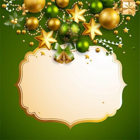 simsearch:400-04264886,k - beautiful green christmas background Foto de stock - Royalty-Free Super Valor e Assinatura, Número: 400-04239116