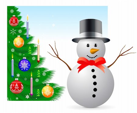 simsearch:400-08299399,k - Christmas and New Year illustration on white Stockbilder - Microstock & Abonnement, Bildnummer: 400-04239379