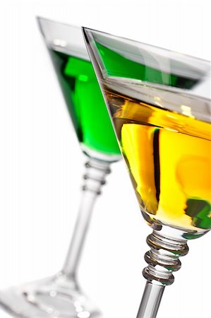 simsearch:400-04616101,k - Multicolored cocktails served in classic martini glasses Foto de stock - Super Valor sin royalties y Suscripción, Código: 400-04239557