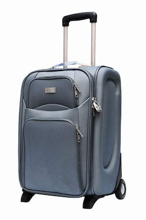 modern large suitcase on a white background Fotografie stock - Microstock e Abbonamento, Codice: 400-04239705