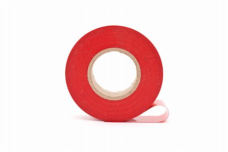 scotch - Red insulating tape Photographie de stock - Aubaine LD & Abonnement, Code: 400-04230315