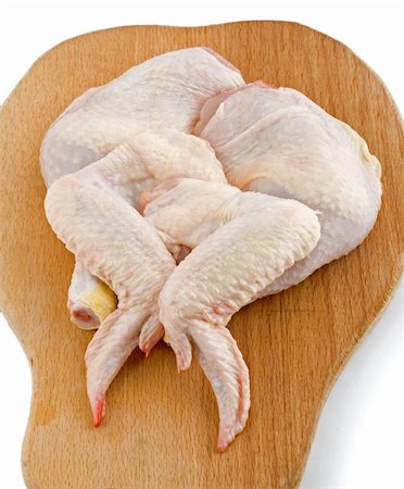 danilin (artist) - chicken raw isolated on white background Fotografie stock - Microstock e Abbonamento, Codice: 400-04230433