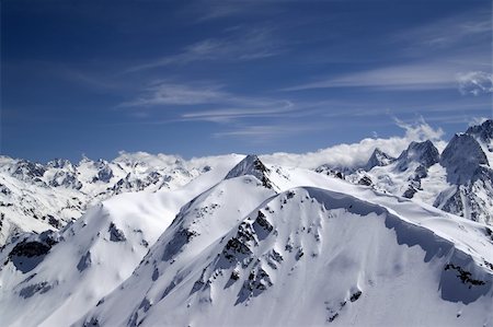 simsearch:400-04734960,k - Caucasus Mountains. View from the top of Musa Achitara. Dombay. Foto de stock - Royalty-Free Super Valor e Assinatura, Número: 400-04230526