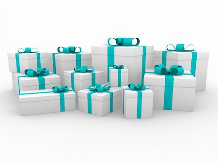 simsearch:400-04234530,k - 3d green white gift box isolated white background Stock Photo - Budget Royalty-Free & Subscription, Code: 400-04230921
