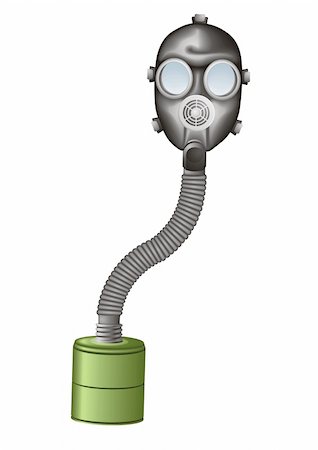Gas mask vector Stock Photo - Budget Royalty-Free & Subscription, Code: 400-04231699