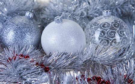 round ornament hanging of a tree - Christmas Stock Photo - Budget Royalty-Free & Subscription, Code: 400-04232868