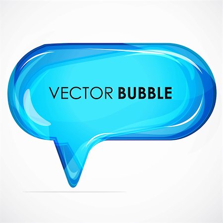 illustration of vector bubble on white background Stock Photo - Budget Royalty-Free & Subscription, Code: 400-04233828