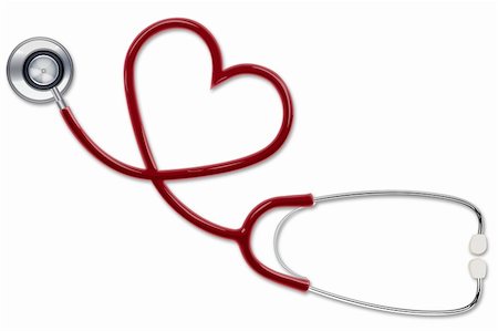 simsearch:400-05701895,k - illustration of stethoscope making shape of heart Stock Photo - Budget Royalty-Free & Subscription, Code: 400-04233868