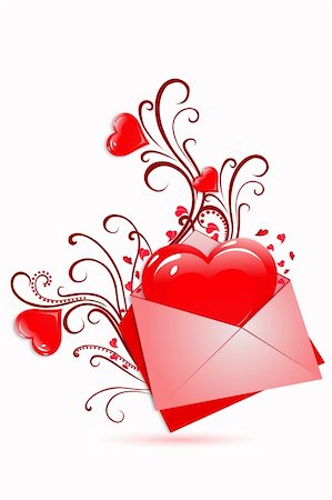 simsearch:400-04767188,k - illustration of love card Photographie de stock - Aubaine LD & Abonnement, Code: 400-04233904
