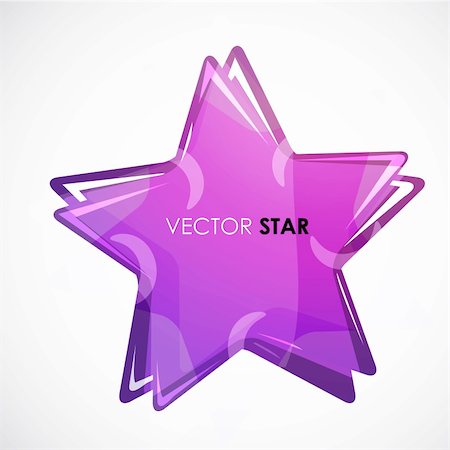 simsearch:400-05287557,k - illustration of vector star on white background Stock Photo - Budget Royalty-Free & Subscription, Code: 400-04233926