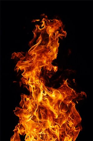 fire on black background Stock Photo - Budget Royalty-Free & Subscription, Code: 400-04240219