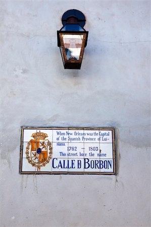 french quarter - Bourbon Street sign in New Orleans Foto de stock - Super Valor sin royalties y Suscripción, Código: 400-04240246