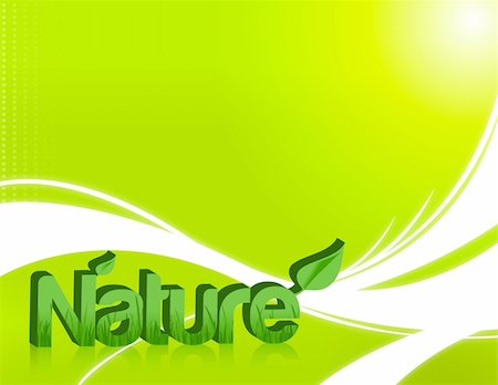 patient shadow - Nature word in 3d with grass inside and isolated over a light green background.  Also available as a vector. Photographie de stock - Aubaine LD & Abonnement, Code: 400-04240520