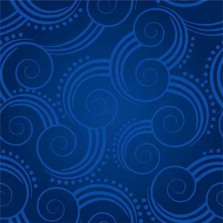 simsearch:400-04757393,k - Seamless blue swirls background. This image is a vector illustration. Foto de stock - Super Valor sin royalties y Suscripción, Código: 400-04240744