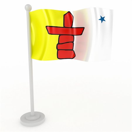 simsearch:400-04796084,k - Illustration of a flag of Nunavut on a white background Foto de stock - Royalty-Free Super Valor e Assinatura, Número: 400-04240755