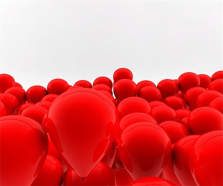 simsearch:400-09092400,k - Many red balloons fly in the air Stock Photo - Budget Royalty-Free & Subscription, Code: 400-04240764
