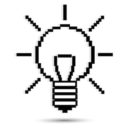 draw light bulb - illustration of sketchy electric bulb on white background Stock Photo - Budget Royalty-Free & Subscription, Code: 400-04240786