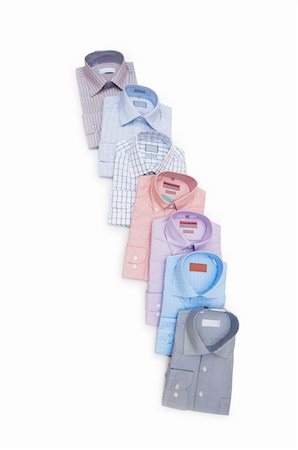 simsearch:400-06848154,k - Various shirts isolated on the white background Foto de stock - Royalty-Free Super Valor e Assinatura, Número: 400-04241726