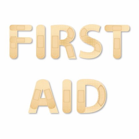 illustration of first aid on white background Stock Photo - Budget Royalty-Free & Subscription, Code: 400-04241981