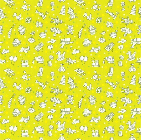 seamless toy pattern Stock Photo - Budget Royalty-Free & Subscription, Code: 400-04242172