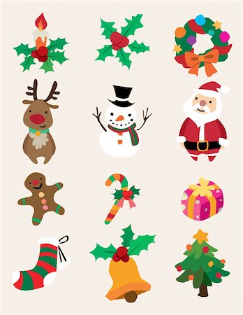 simsearch:400-07838225,k - cute cartoon Christmas element Photographie de stock - Aubaine LD & Abonnement, Code: 400-04242254