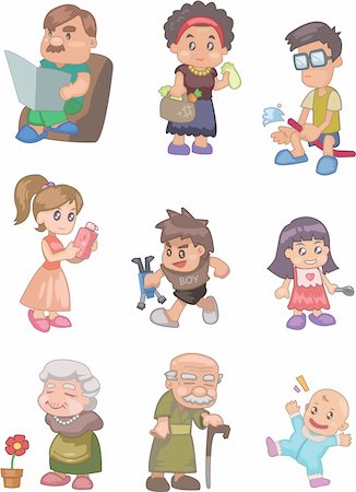 father cartoon - cute cartoon family element Stock Photo - Budget Royalty-Free & Subscription, Code: 400-04242295
