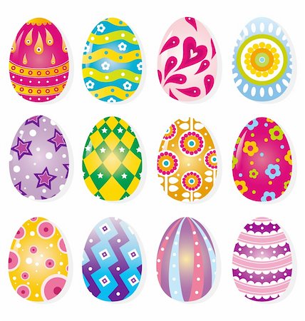 simsearch:400-04273840,k - cartoon Easter Egg Stock Photo - Budget Royalty-Free & Subscription, Code: 400-04242320