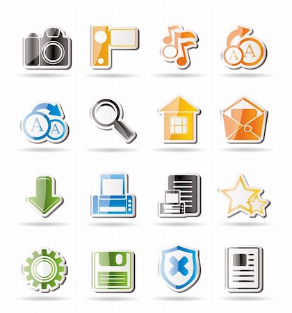 simsearch:400-04289956,k - Simple Internet and Website Icons - Vector Icon Set Stock Photo - Budget Royalty-Free & Subscription, Code: 400-04242703
