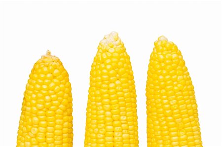 simsearch:400-04243170,k - Corn cobs isolated on the white background Stock Photo - Budget Royalty-Free & Subscription, Code: 400-04243170