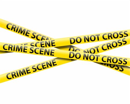 crime scene tape isolated on a white background Stock Photo - Budget Royalty-Free & Subscription, Code: 400-04243540