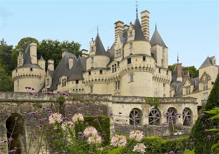 simsearch:400-03974203,k - Chateau d'Usse is the inspiration for the fairy-tale castle in Sleeping Beauty Foto de stock - Super Valor sin royalties y Suscripción, Código: 400-04243600