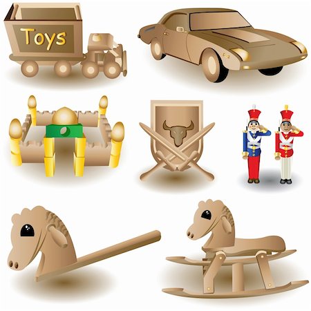 simsearch:400-04255559,k - Vector illustration of eight different and colored Christmas toys. Stock Photo - Budget Royalty-Free & Subscription, Code: 400-04255560