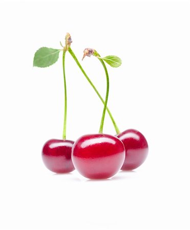 simsearch:400-04859130,k - Isolated cherry Photographie de stock - Aubaine LD & Abonnement, Code: 400-04255638