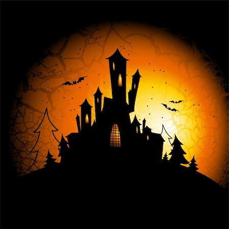 simsearch:400-08260546,k - halloween,  this illustration may be useful as designer work Fotografie stock - Microstock e Abbonamento, Codice: 400-04255712