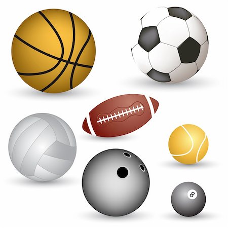 robisklp (artist) - Set of vector balls Fotografie stock - Microstock e Abbonamento, Codice: 400-04255729