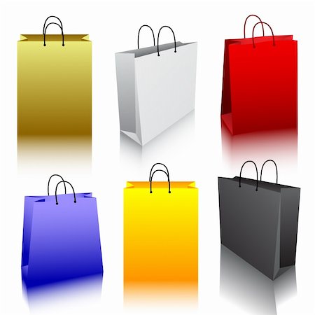 robisklp (artist) - Shopping bag collection Fotografie stock - Microstock e Abbonamento, Codice: 400-04255762