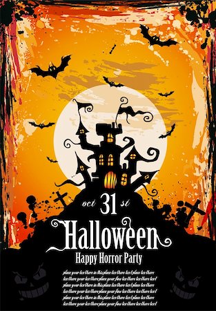 simsearch:400-05692673,k - Suggestive Halloween Party Flyer for Entertainment Night Event Stockbilder - Microstock & Abonnement, Bildnummer: 400-04255919