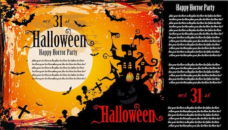 simsearch:400-06084547,k - Suggestive Halloween Party Flyer for Entertainment Night Event Stock Photo - Budget Royalty-Free & Subscription, Code: 400-04255922