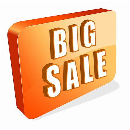 simsearch:400-06915685,k - illustration of icon of big sale on isolated background Stock Photo - Budget Royalty-Free & Subscription, Code: 400-04255958