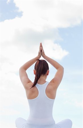 simsearch:400-04335941,k - Caucasian woman practising yoga Stock Photo - Budget Royalty-Free & Subscription, Code: 400-04256112