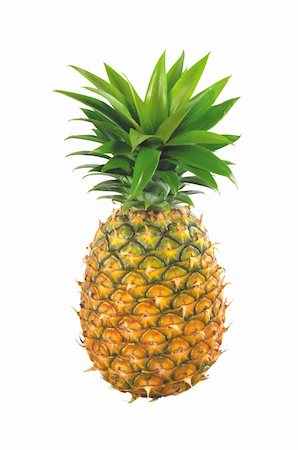 simsearch:400-04502584,k - fresh tasty pineapple isolated on white background Foto de stock - Super Valor sin royalties y Suscripción, Código: 400-04256206