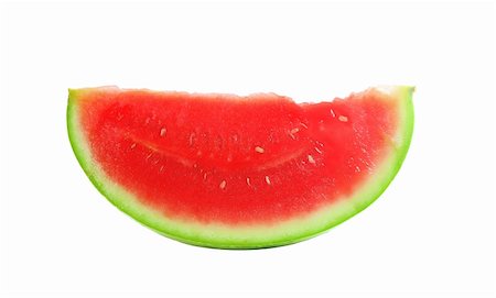 simsearch:400-05717203,k - sweet watermelon slice isolated on white background Stock Photo - Budget Royalty-Free & Subscription, Code: 400-04256235