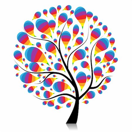 simsearch:400-05704843,k - Art tree beautiful for your design Stockbilder - Microstock & Abonnement, Bildnummer: 400-04256433