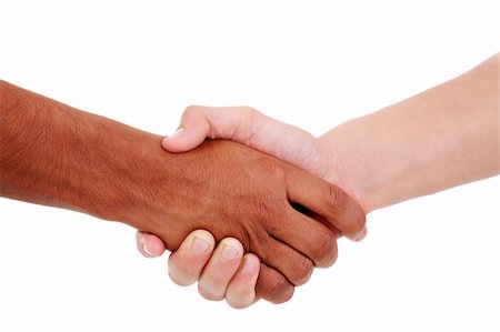 simsearch:400-03908958,k - handshake, between a white and a black young man, Stock Photo - Budget Royalty-Free & Subscription, Code: 400-04256593